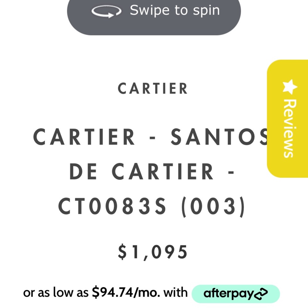 Authentic Cartier Pilot Sunglasses
